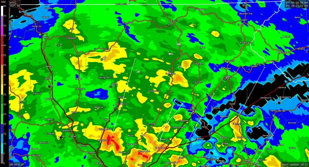 Radar Update Dahlonega Weather